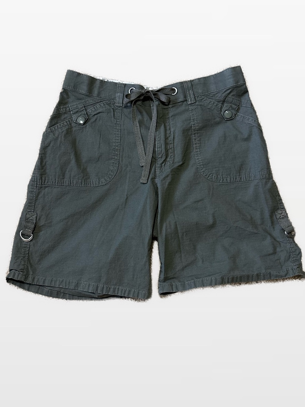 Lee Women’s Size 6 Drawstring Utility Olive Khaki Cargo Shorts